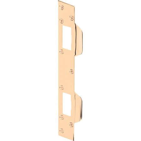 DEFENDER SECURITY Strike Door Brass 5 1/2 Hl Ctr U 9480